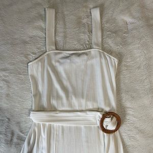 Topshop White Midi Dress